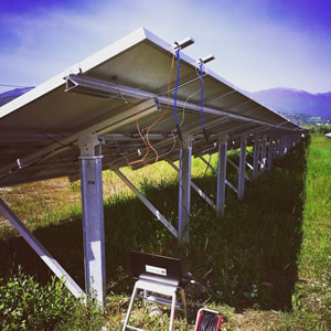 Un impianto fotovoltaico